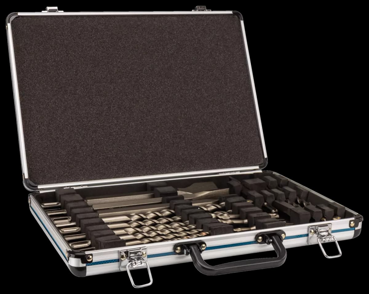 Makita D-42444 17-delige SDS-PLUS Boor-/beitel Set In Aluminium Koffer thumbnail 2