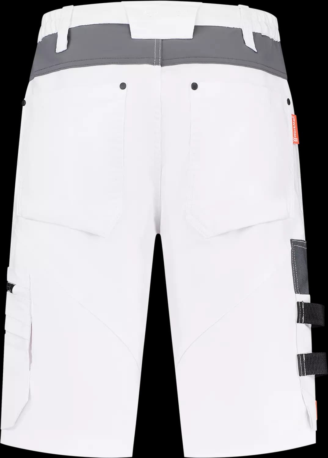 Workman 9083 STRETCH Bermuda Werkbroek P2S - Wit / Grijs - Maat 58 (42/34) thumbnail 2