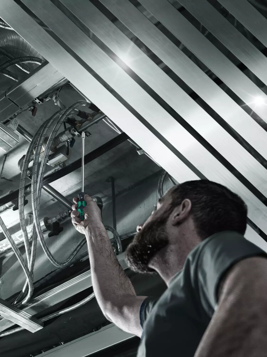 Wera 05051028001 7-delig Kraftform Kompakt 27 XL Universal 1 Handbithouder Met Vast Kling - 1/4"x300mm - Incl 6 Bits thumbnail 2