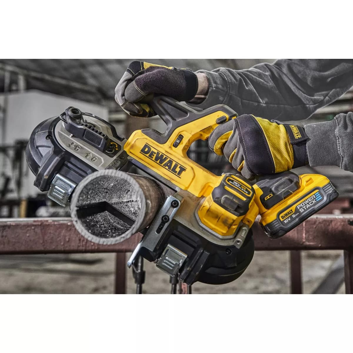 DeWALT DCS378N 18V Li-ion Accu Bandzaag Body - 899mm thumbnail 4
