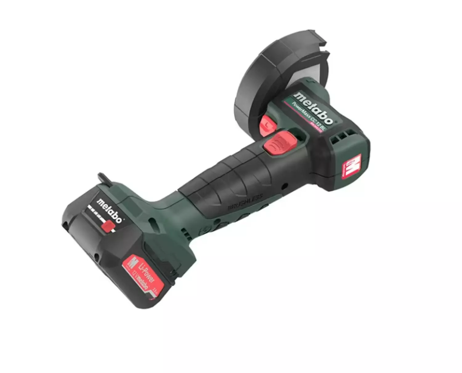 Metabo PowerMaxx CC 12 BL 12V Accu Haakse Slijper Set (2x 2,0Ah) In MetaBOX - 76 Mm thumbnail 2