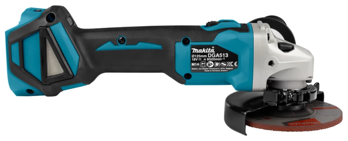 Makita DGA513ZJ 18V Li-Ion Accu Haakse Slijper Body In Mbox - 125mm - Koolborstelloos thumbnail 3