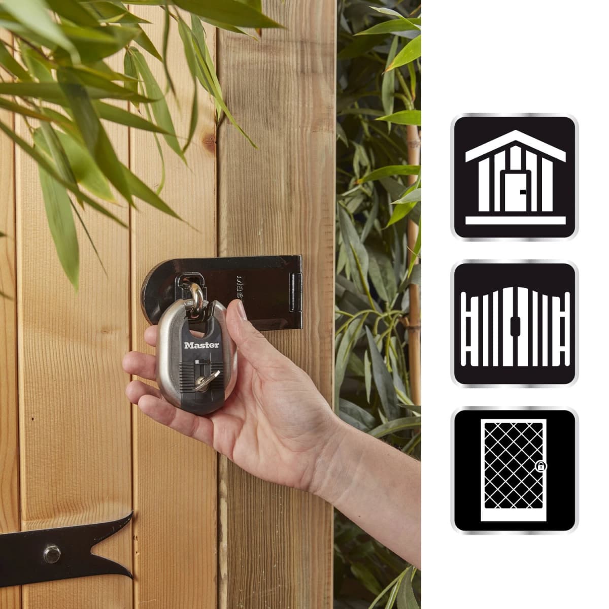 Master Lock M187EURD Hangslot Excell® - RVS Titanium Versterkt - 60mm Breed - Sleutels thumbnail 2