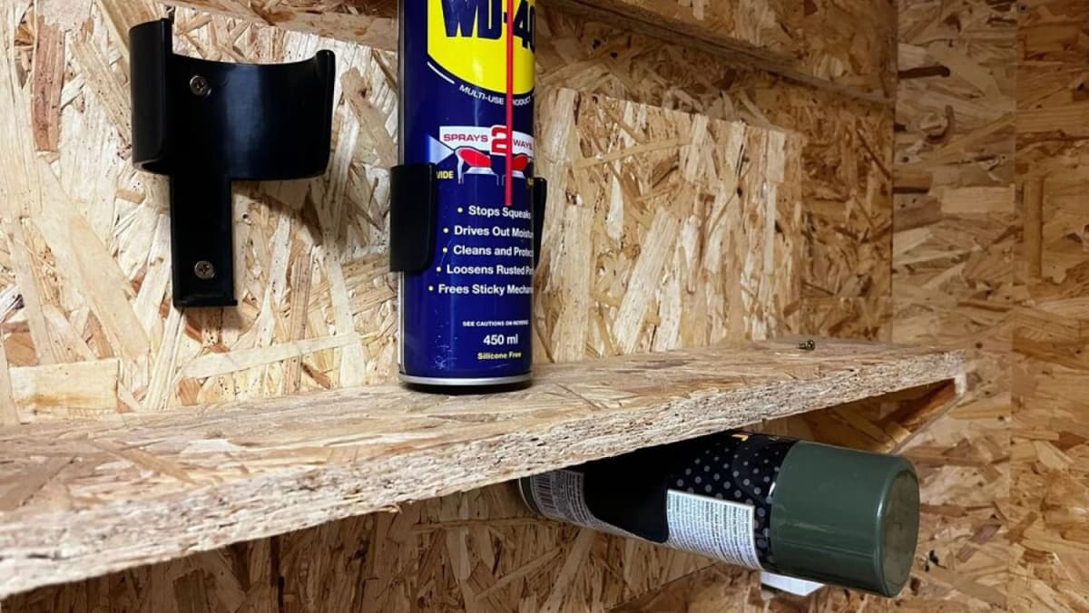 StealthMounts OM-CAN-BLK-2 Spuitbus Houder - Zwart - 2 Stuks thumbnail 2