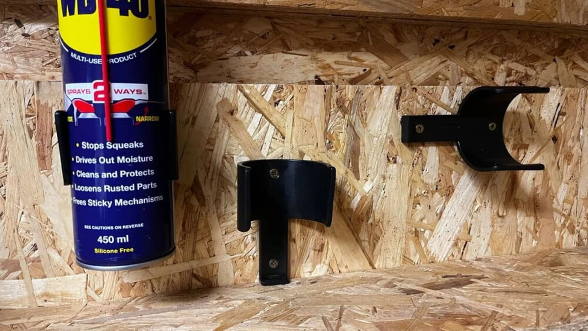 StealthMounts OM-CAN-BLK-2 Spuitbus Houder - Zwart - 2 Stuks thumbnail 3