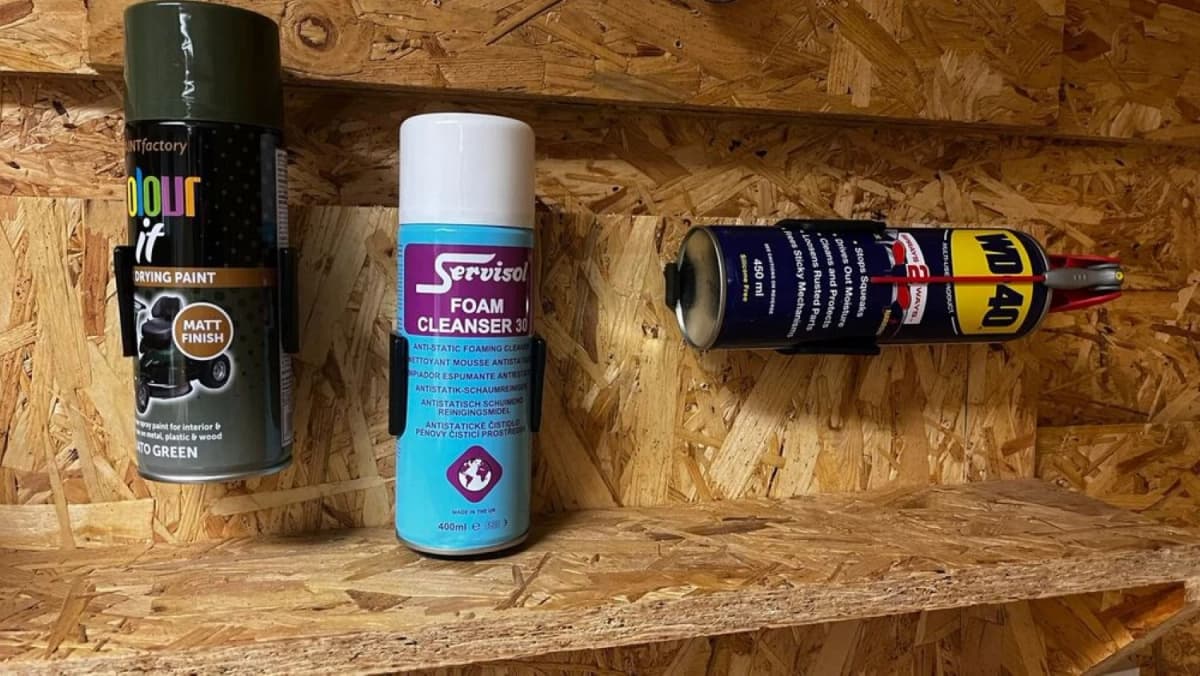 StealthMounts OM-CAN-BLK-2 Spuitbus Houder - Zwart - 2 Stuks thumbnail 4