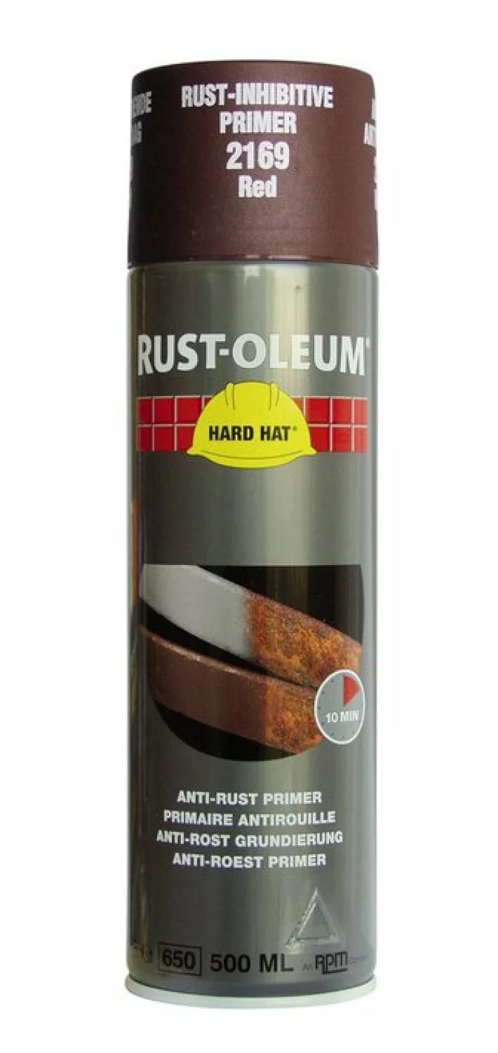 Rust-Oleum Hard Hat Roestwerende Primer Spray - Rood - 0,5L