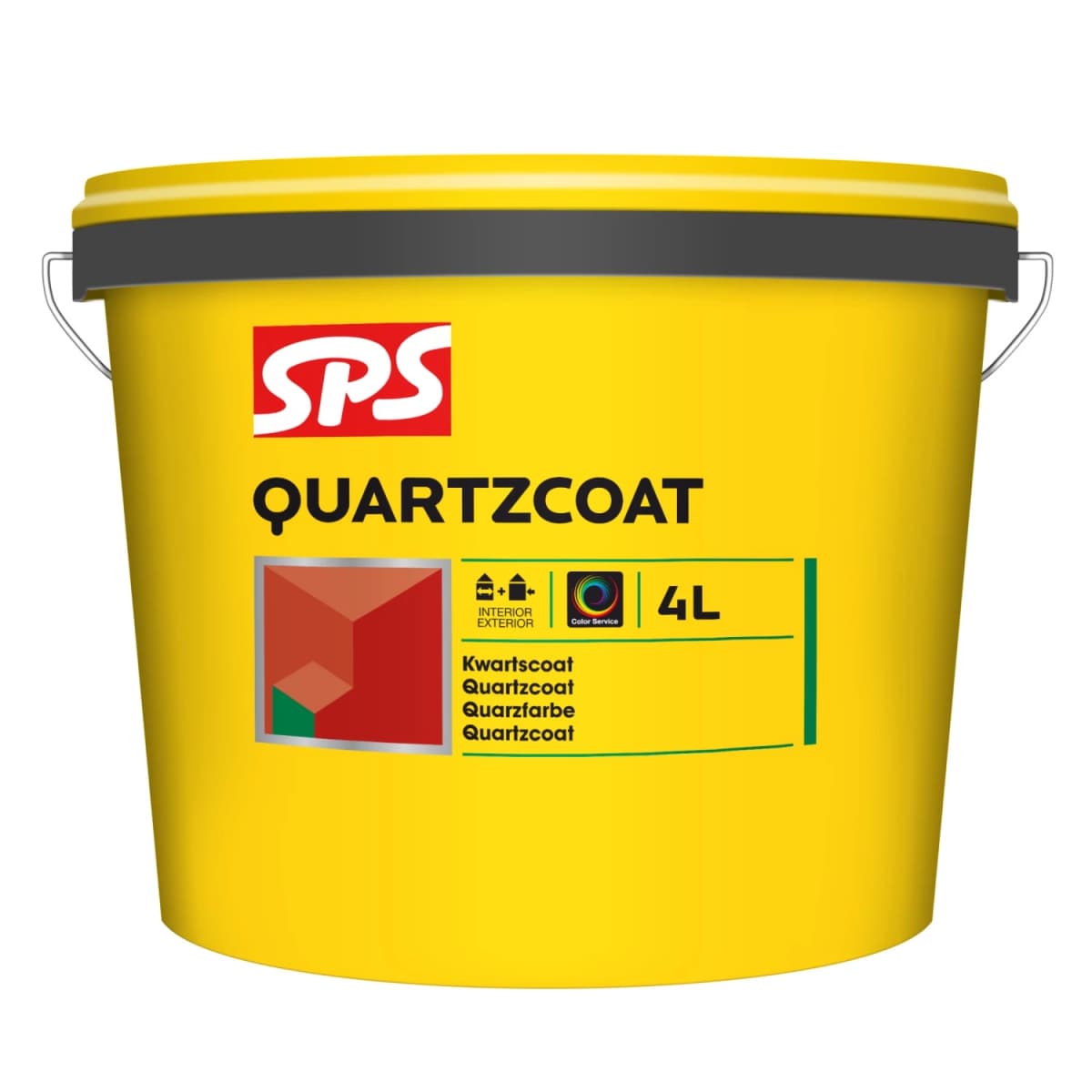 SPS Quartzcoat Structuurverf - Op Kleur Gemengd - 4L