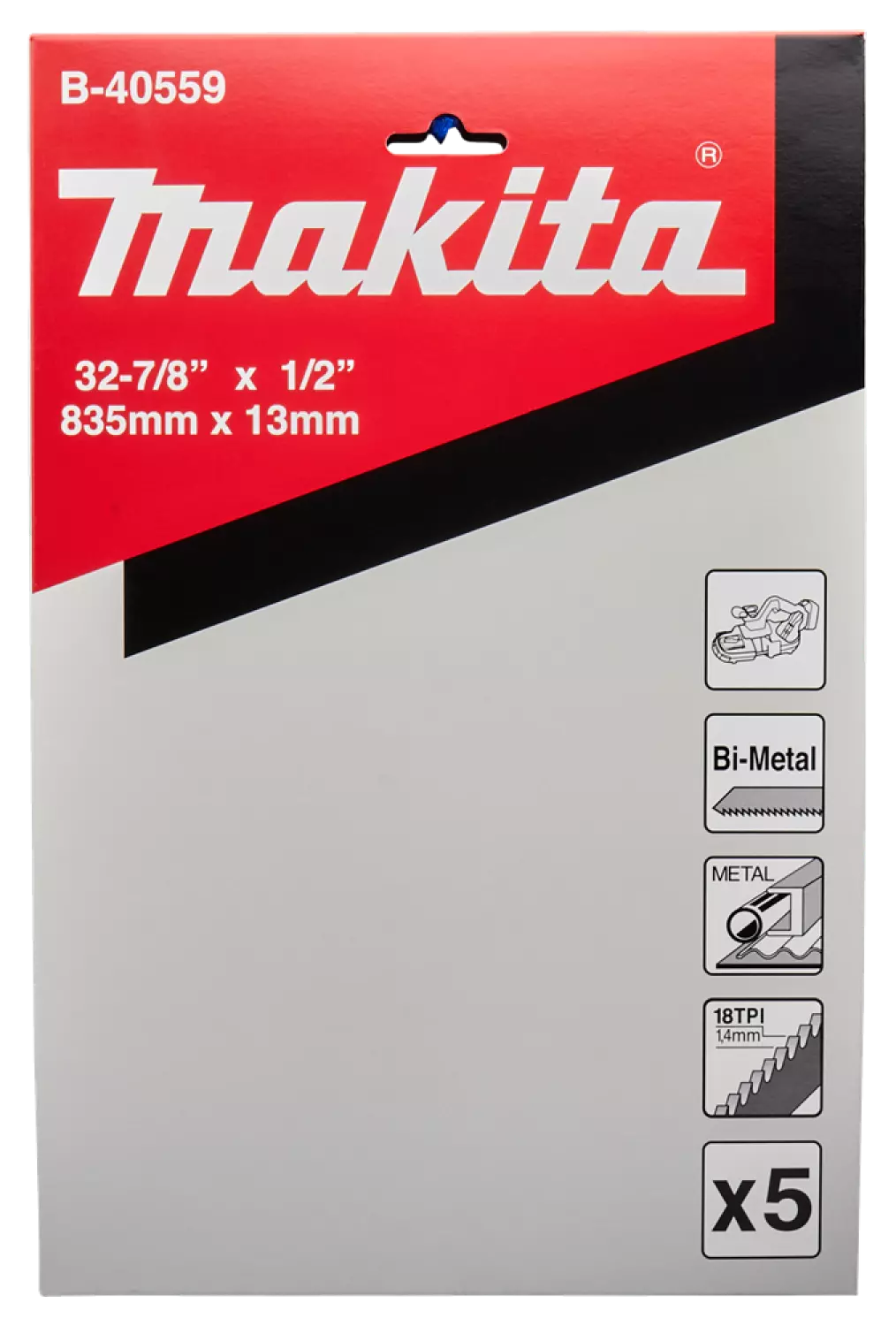 Makita B-40559 Bandzaagblad - 835 X 13mm (5st) thumbnail 3