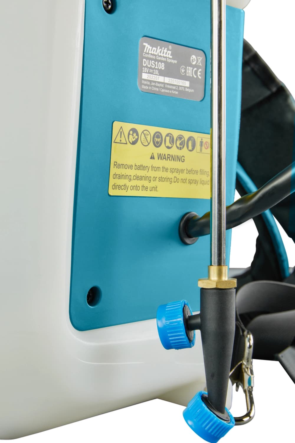 Makita DUS108Z LXT 18V Li-Ion Accu Ruggedragen Drukspuit Body - 10L thumbnail 4