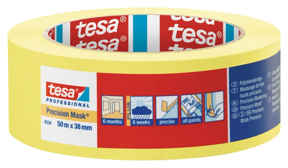 Tesa 4334 Professional Afplaktape - 38mm X 50m