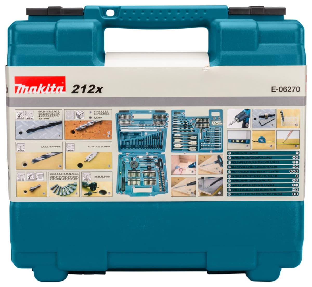 Makita E-06270 212-delige Accessoire Set In Koffer thumbnail 4