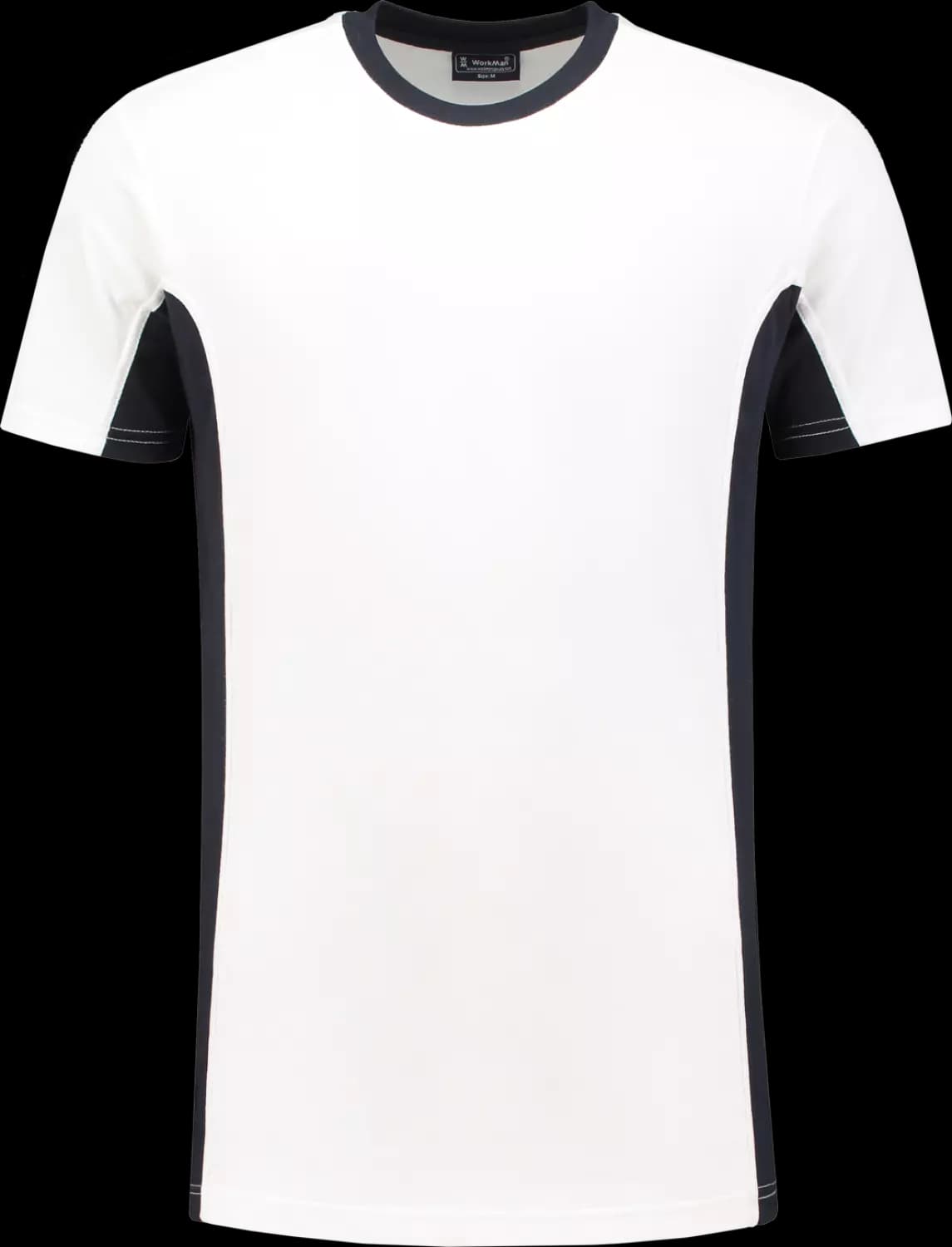 Workman 0401 T-Shirt Bi-Colour - Wit / Navy - 2XL
