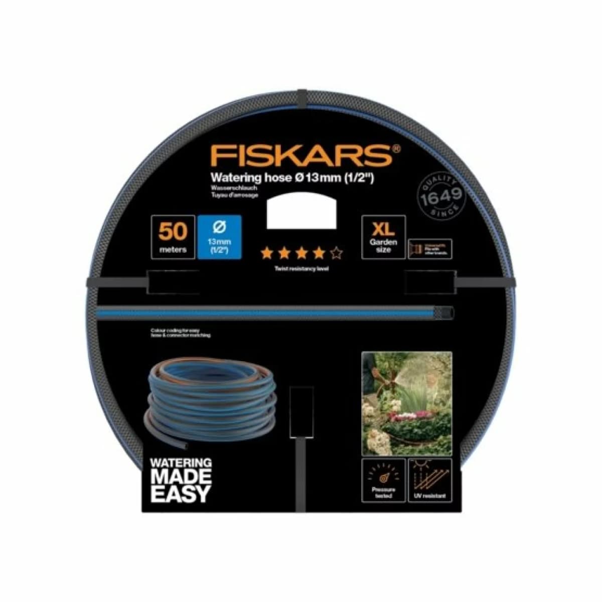 Fiskars 1027106 Tuinslang 13mm (1/2") 50 M Q4