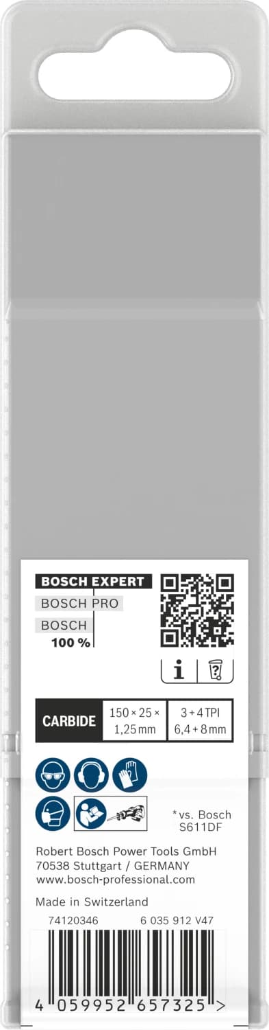 Bosch EXPERT S681KLHM Demolition Reciprozaagblad - 80mm - Multi Materiaal (10st) thumbnail 3