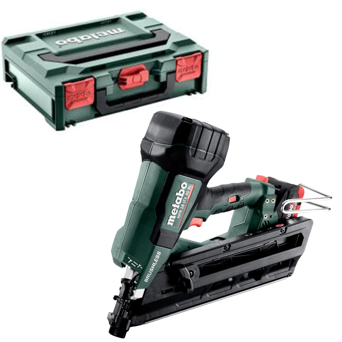 Metabo NFR 18 LTX 90 BL 18V Accu Tacker Body In MetaBOX - 50-90mm