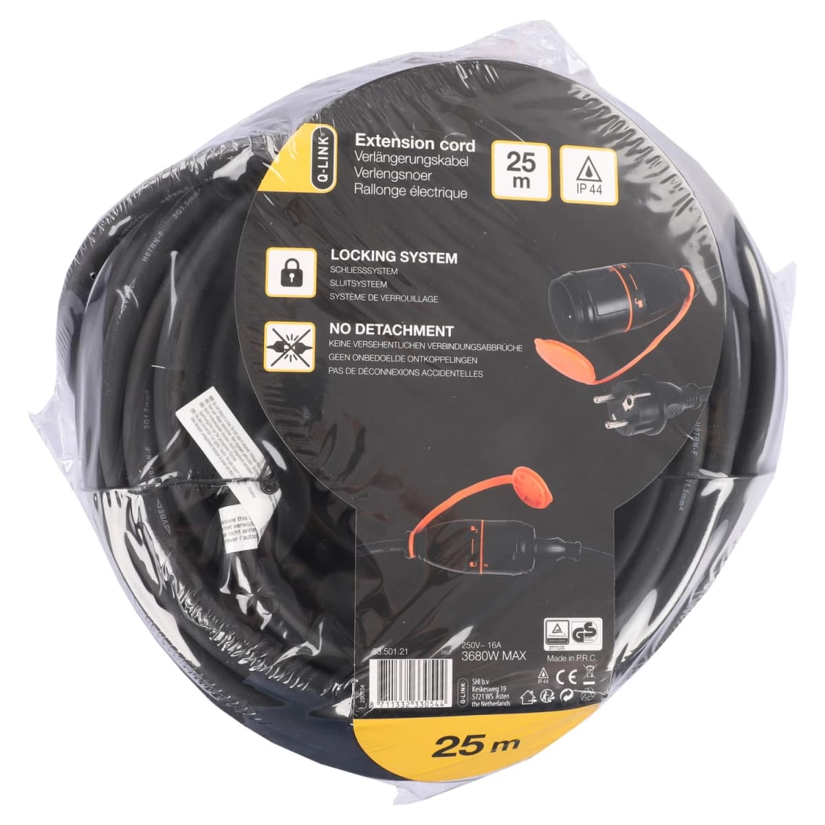 Q-link 53.501.21 Verlengsnoer RA3X1.5 H07RNF - IP44 - 25m thumbnail 2