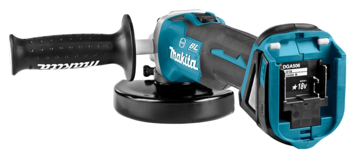 Makita DGA506ZJ 18V Li-Ion Accu Haakse Slijper Body In Mbox - 125mm - Koolborstelloos - Softstart thumbnail 4