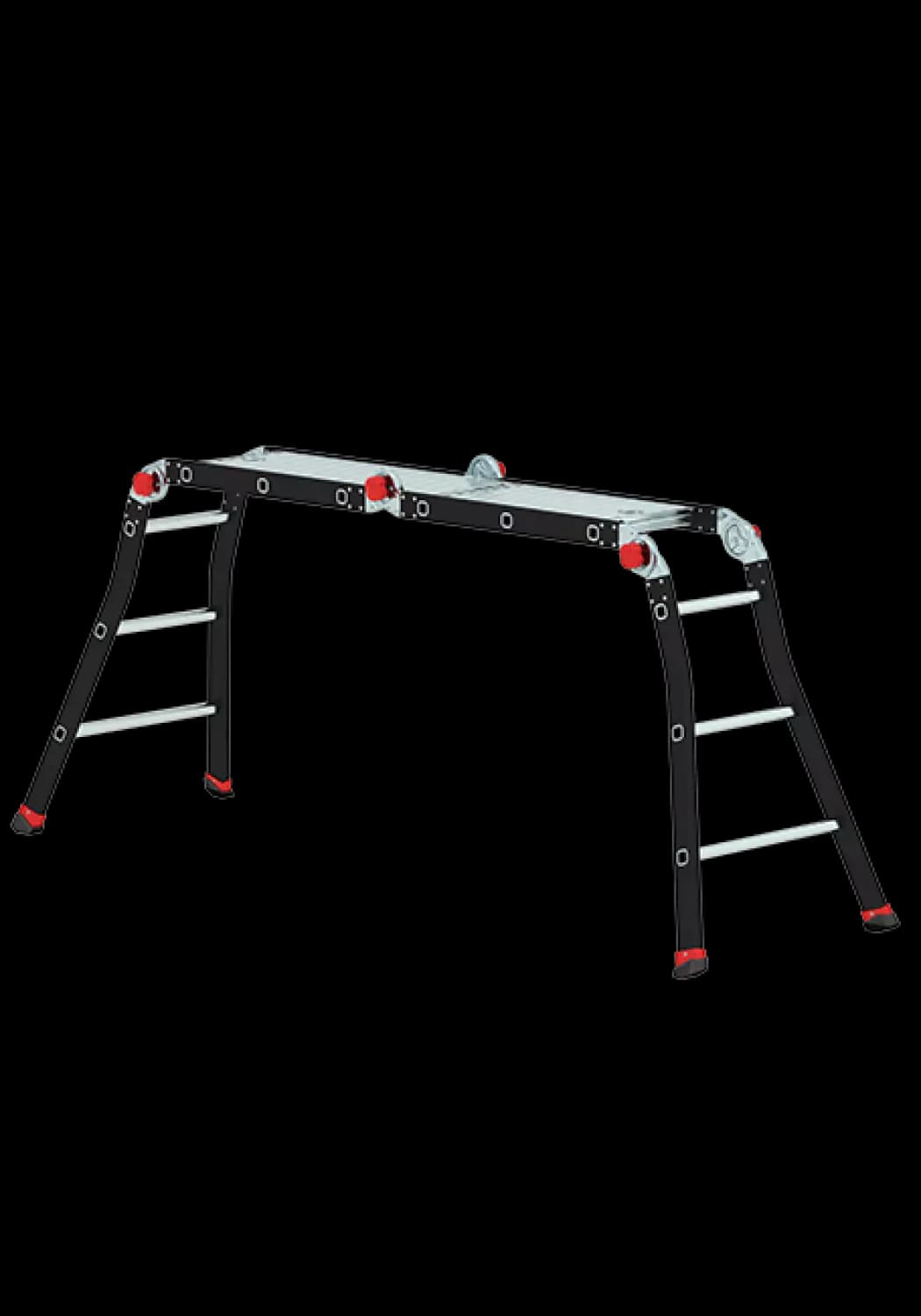 Altrex Varitrex PRO+ Vouwladder Incl. Platform - Aluminium - 4x3 Sporten thumbnail 4