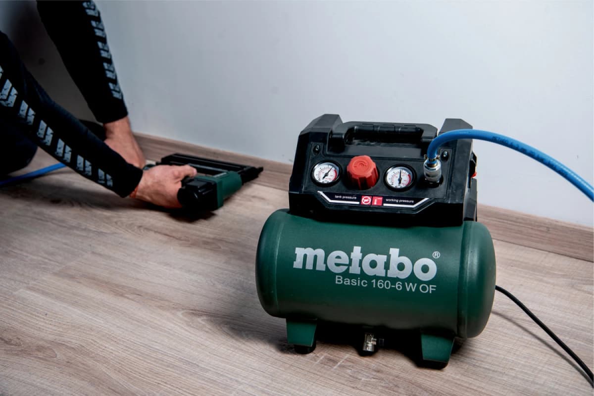 Metabo Basic 160-6 W OF Compressor - 8 Bar - 6L - 55 L/min thumbnail 2