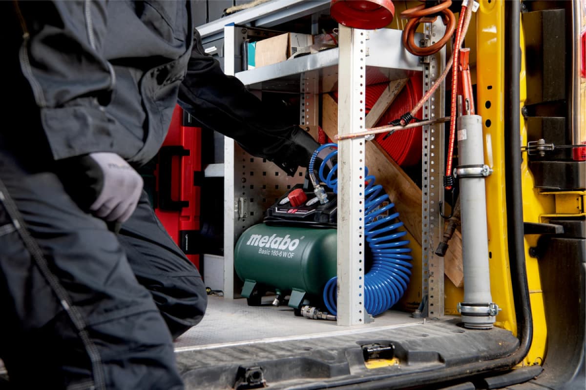 Metabo Basic 160-6 W OF Compressor - 8 Bar - 6L - 55 L/min thumbnail 4