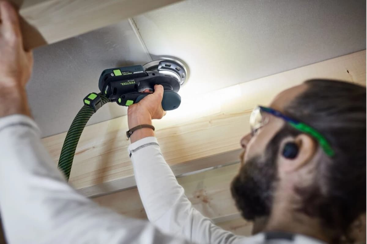 Festool ETSC 2 150 4 I-Plus 18V Accu Excenterschuurmachine Set (2x 4Ah) In Systainer - 150mm thumbnail 4