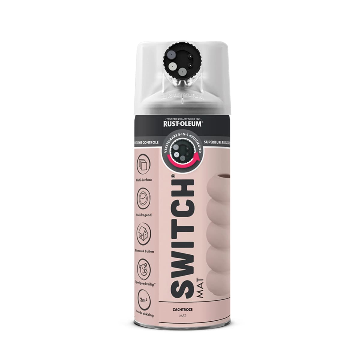 Rust-Oleum Switch Spuitlak - Mat Zachtroze - 400ml