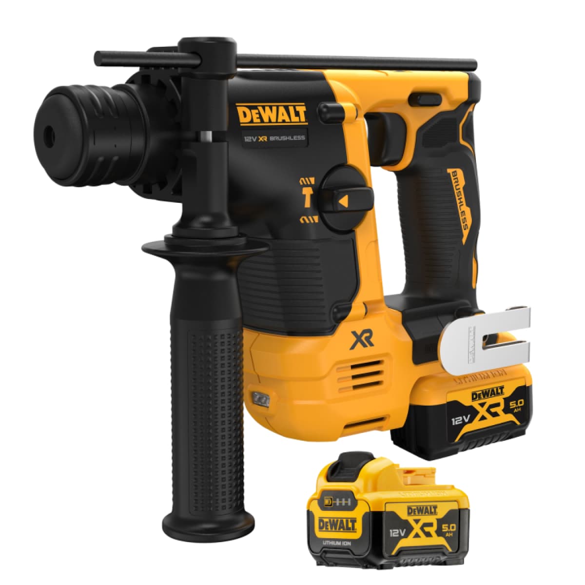 DeWALT DCH072P2-QW 12V Li-ion XR Accu SDS-plus Combihamer Set (2x5.0Ah) In TSTAK - 1.1J - Koolborstelloos