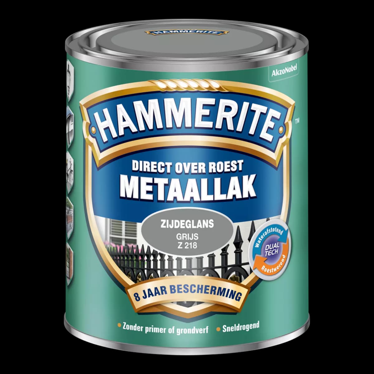 Hammerite Metaallak Zijdeglans Rm - Grijs - 0,75L