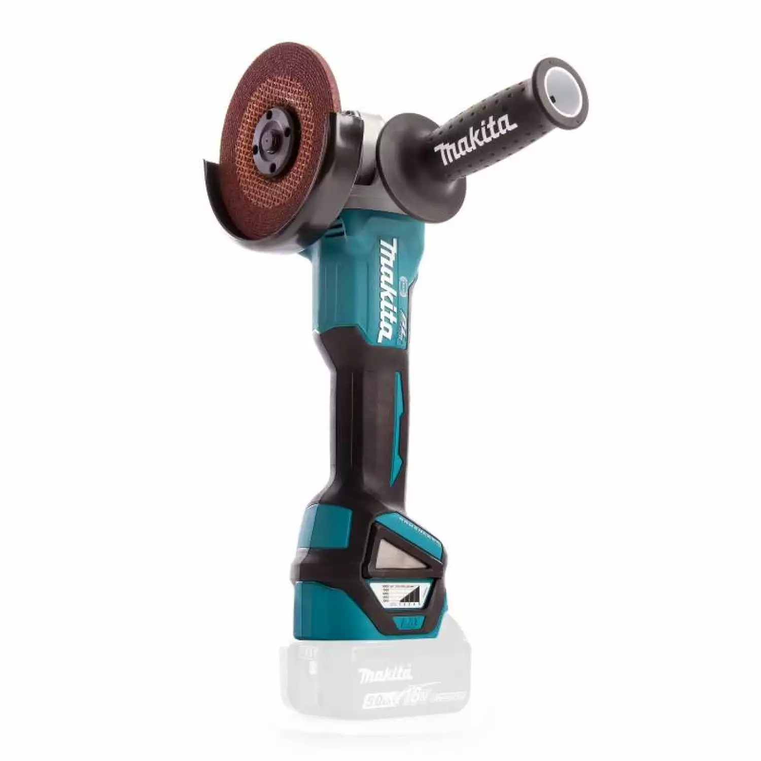 Makita DGA513Z 18V Li-Ion Accu Haakse Slijper Body - 125mm - Koolborstelloos thumbnail 2