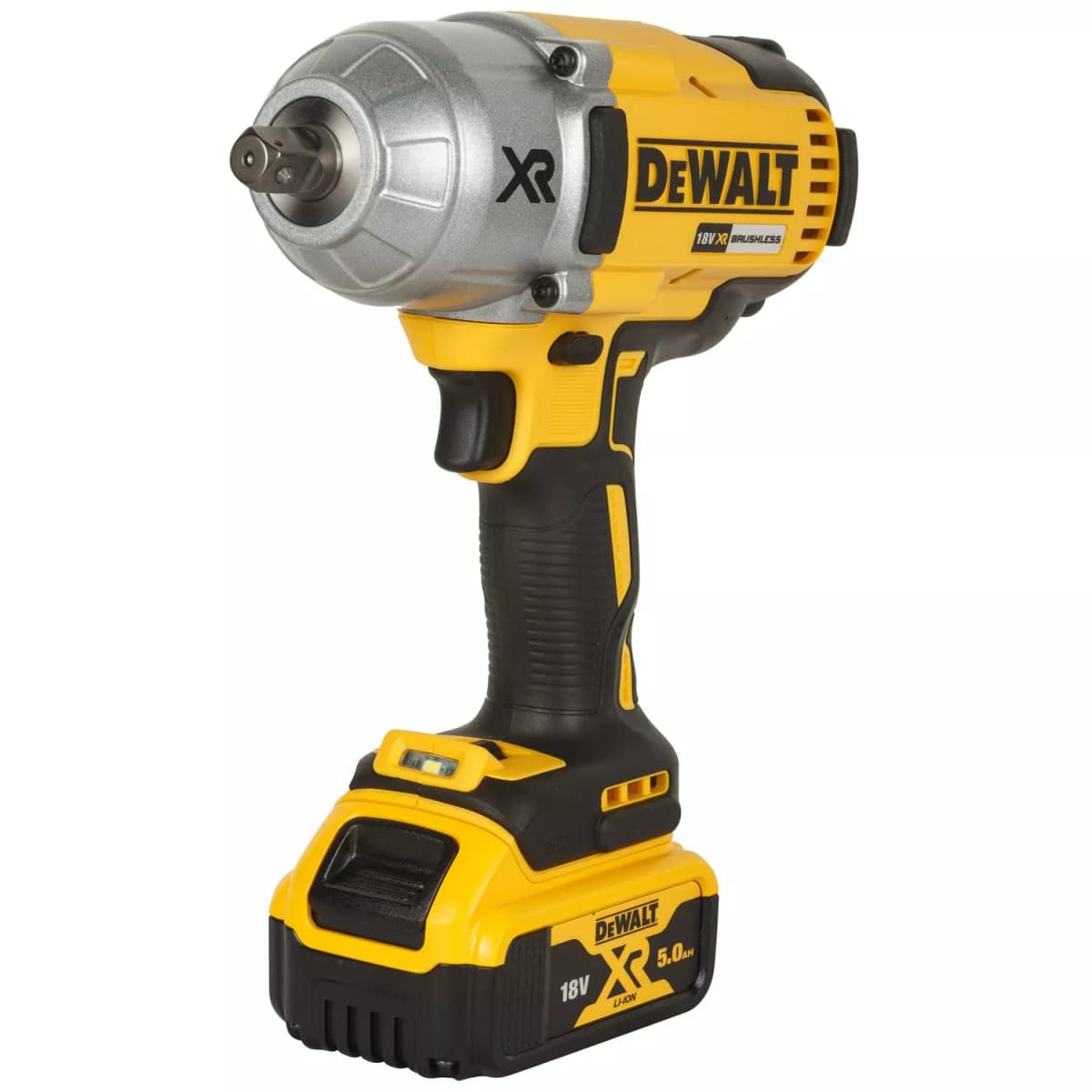 DeWALT DCF899P2-QW 18V Li-ion Accu Slagmoersleutel Set (2x 5.0Ah Accu) In TSTAK - 950Nm - 1/2"- Koolborstelloos thumbnail 4