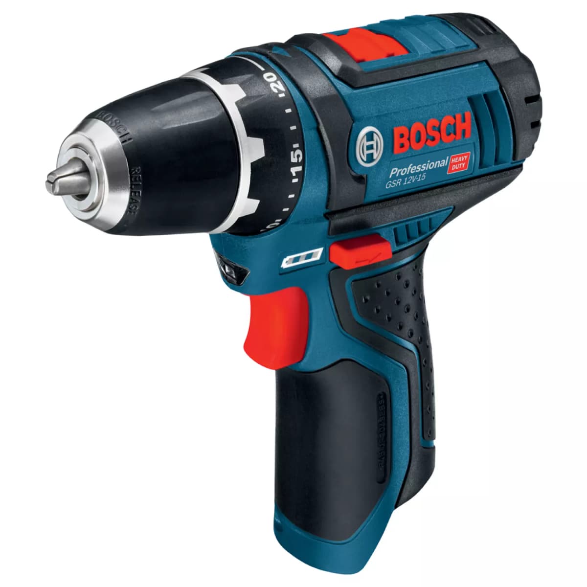 Bosch GSR 12V-15 12V Li-Ion Accu Boor-/schroefmachine Set (1x 4.0Ah + 1x 2.0Ah Accu) In Tas Incl. 39-delige Accessoireset thumbnail 3