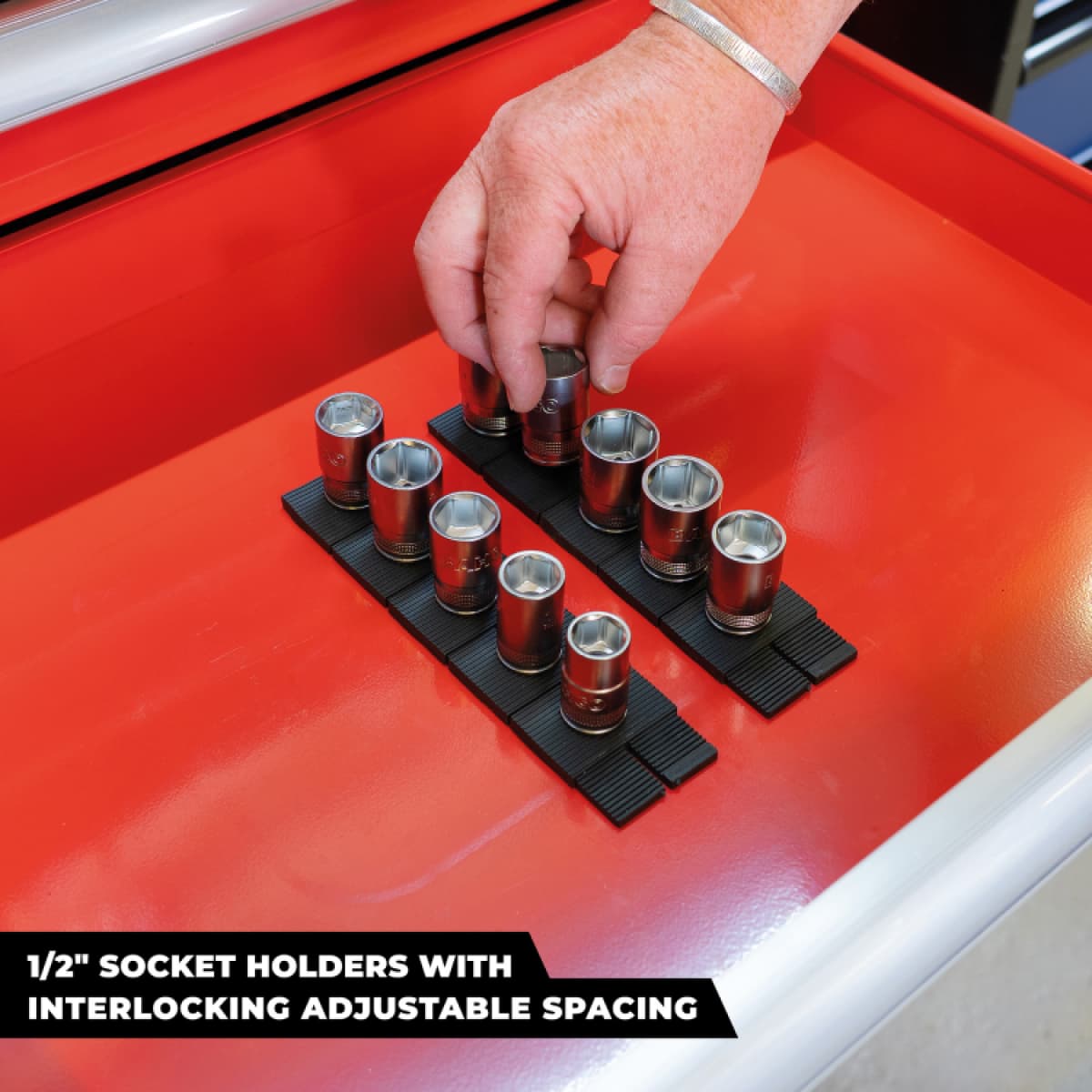 StealthMounts DHSP-1/2-SK-10 Drawer Hive Dophouder 1/2"Voor Ladekast - Zwart - 10 Stuks thumbnail 2