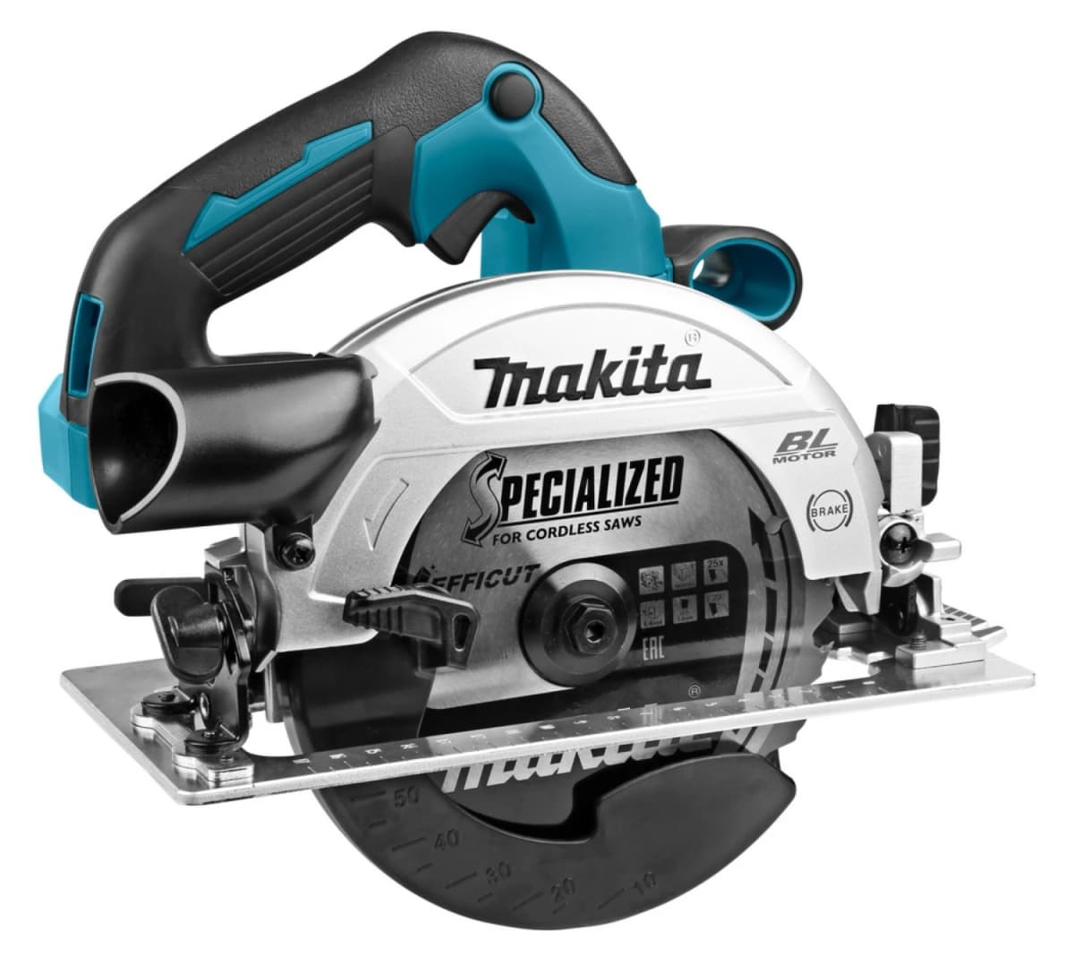 Makita DHS660RTJ 18V Li-Ion Accu Cirkelzaag Set (2x 5.0Ah Accu) In Mbox - 165mm - Koolborstelloos thumbnail 3