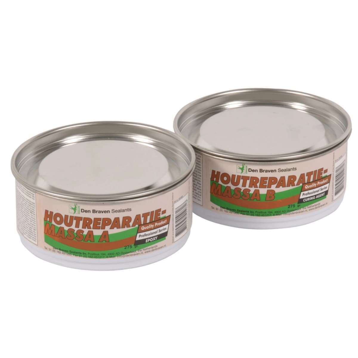 Den Braven Zwaluw Houtreparatiemassa 2K Set 500gram