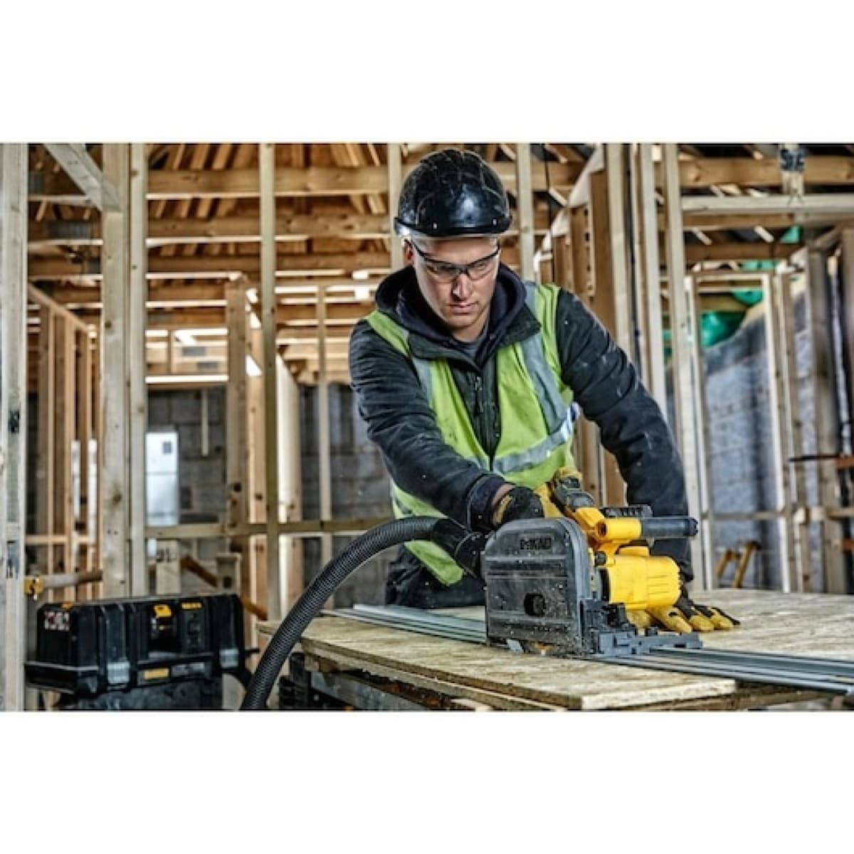 DeWALT DCS520NT 54V Li-ion XR FlexVolt Accu Invalzaag Body In TSTAK - 165mm - Snelwissel - Koolborstelloos thumbnail 3