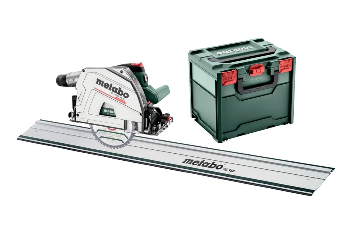 Metabo KT 18 LTX 66 BL 18V Li-ion Accu Invalcirkelzaag Body Incl. Geleiderail In MetaBOX - 165 X 20mm - Koolborstelloos