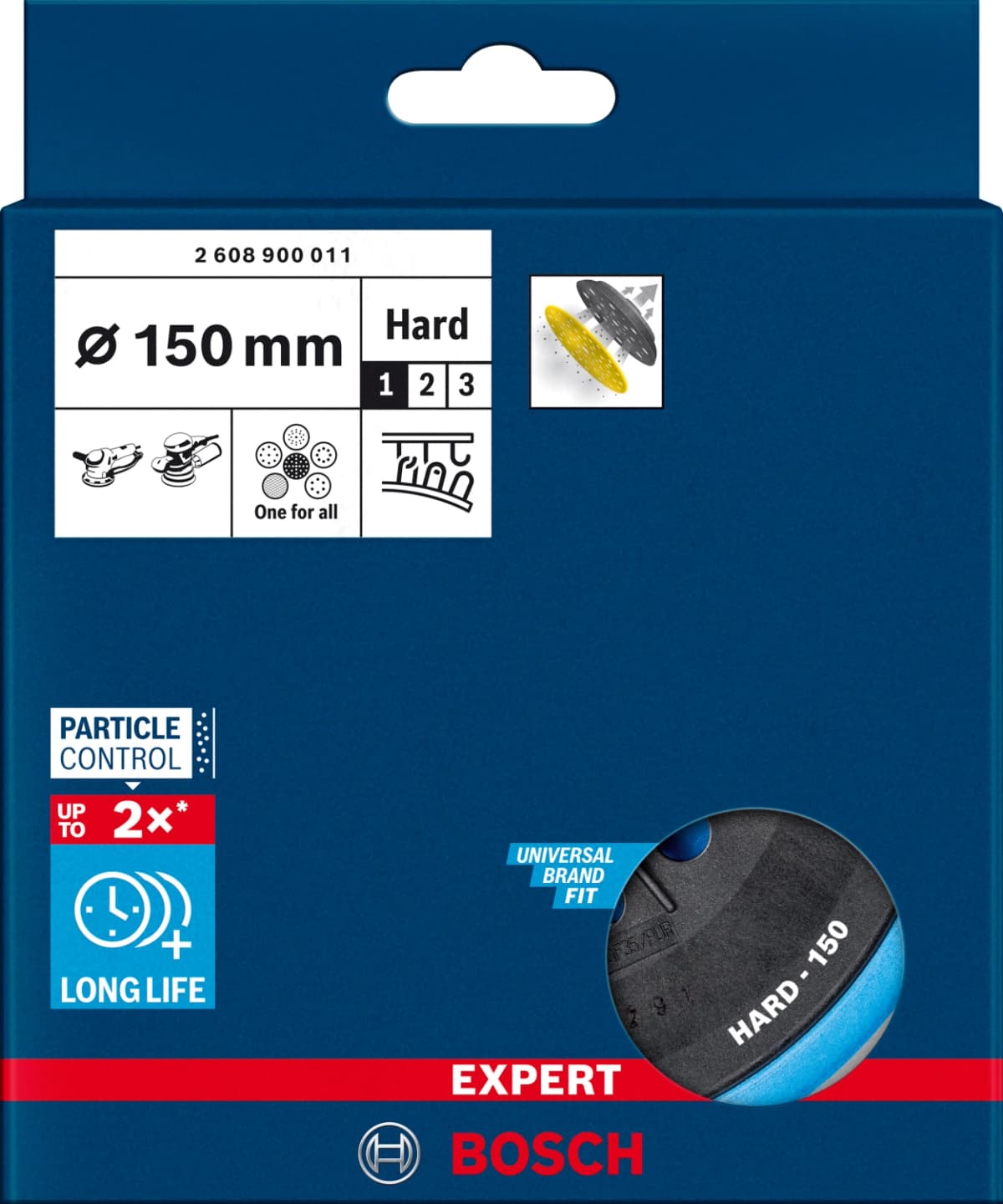 Bosch 2608900011 Schuurplateau MultiHole Hard 150 thumbnail 2