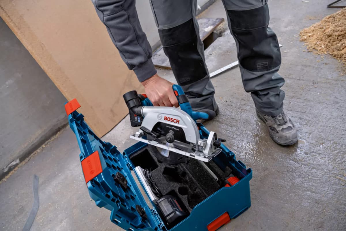 Bosch GKS 18V-57-2 18V Li-ion Accu Cirkelzaag Body In L-Boxx - 165mm thumbnail 4