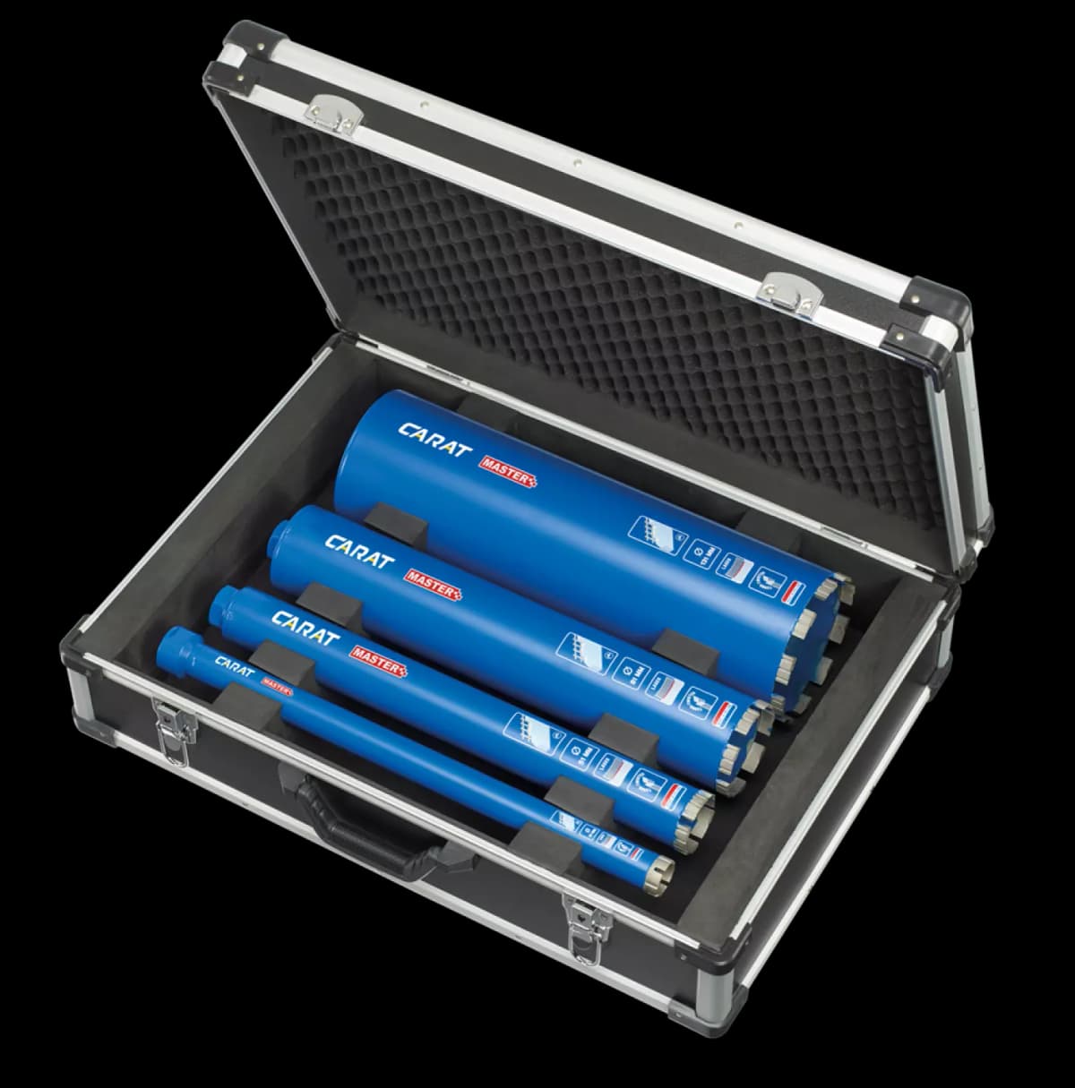 Carat EMSET010NL 4 Delige Diamantborenset Beton - 31 / 51 / 81 / 131mm thumbnail 2