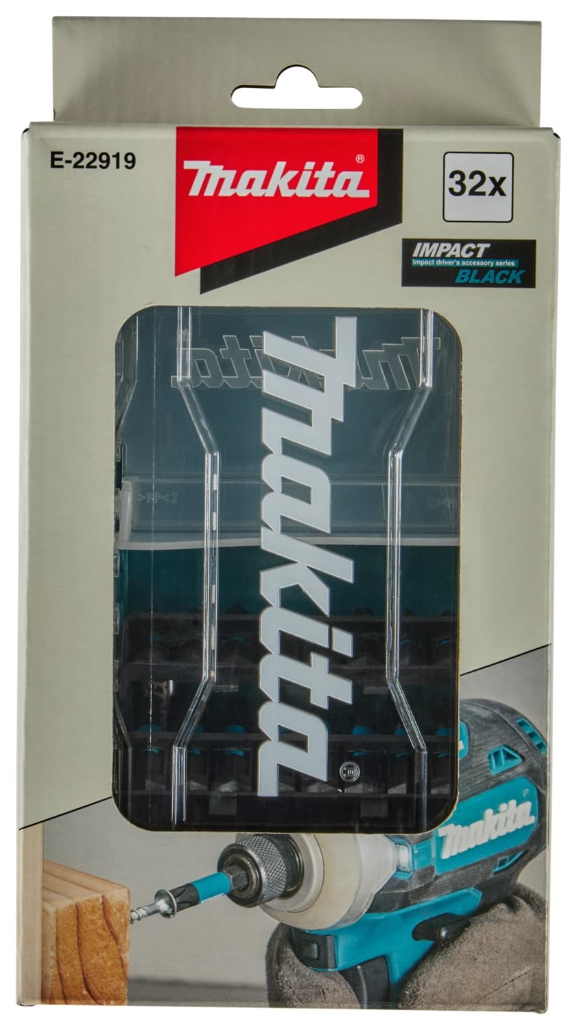 Makita E-22919 32-delige Schroefbitset Impact Black thumbnail 3