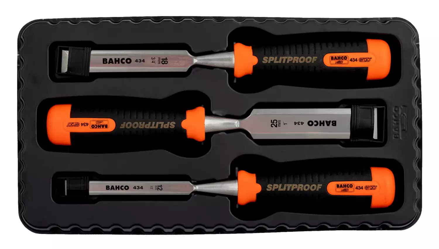 Bahco 434-S3-EUR 3 Delige Beitel Set thumbnail 3