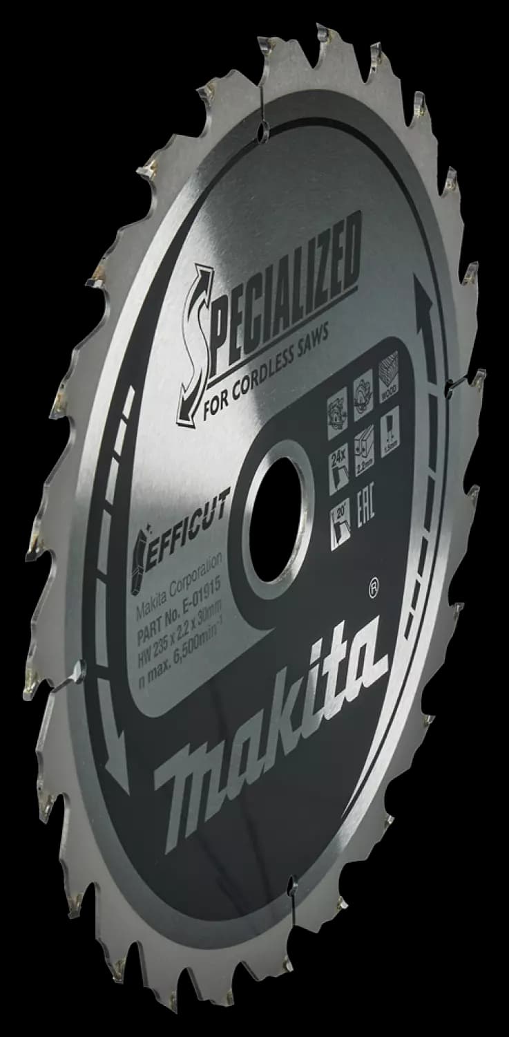 Makita E-01915 Efficut Cirkelzaagblad Hout - 235x30x2,2mm 24T thumbnail 2