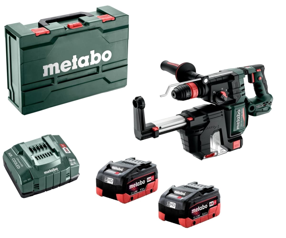 Metabo KH 18 LTX BL 28 Q Set ISA 18V Li-ion Accu Combihamer Set (2x 5.5Ah LiHD Accu) In MetaBOX