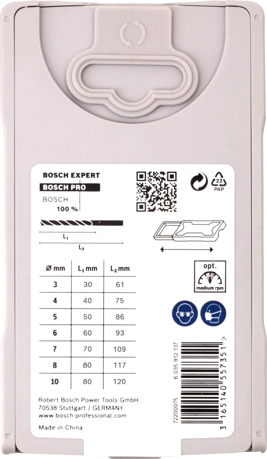 Bosch 2607017034 7-delige Houtspiraalboor Set In Cassette - 3-10mm thumbnail 3