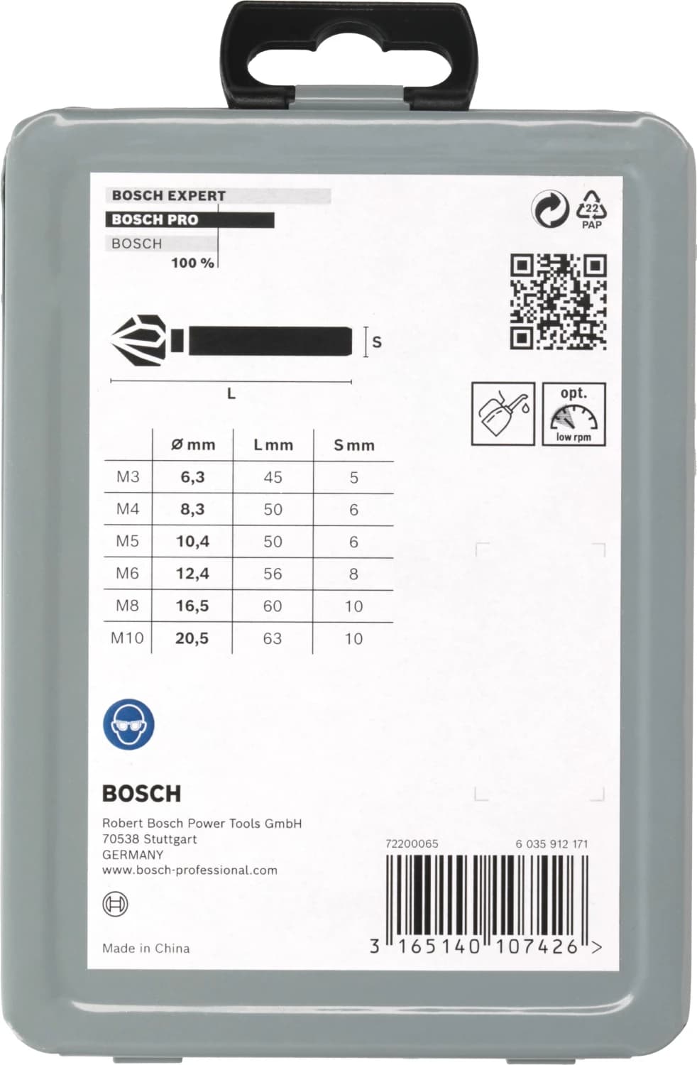 Bosch 2608597527 6-Delige Verzinkborenset 45 / 63mm / 510mm / 6,3 X 8,3 X 10,4 X 12,4 X 16,5 X 20,5mm thumbnail 3