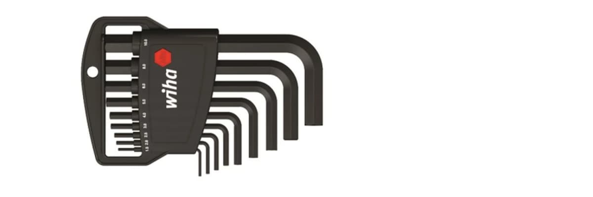 Wiha 350 H6 9-delige Inbussleutelset In Classic Houder - 1,5-10mm