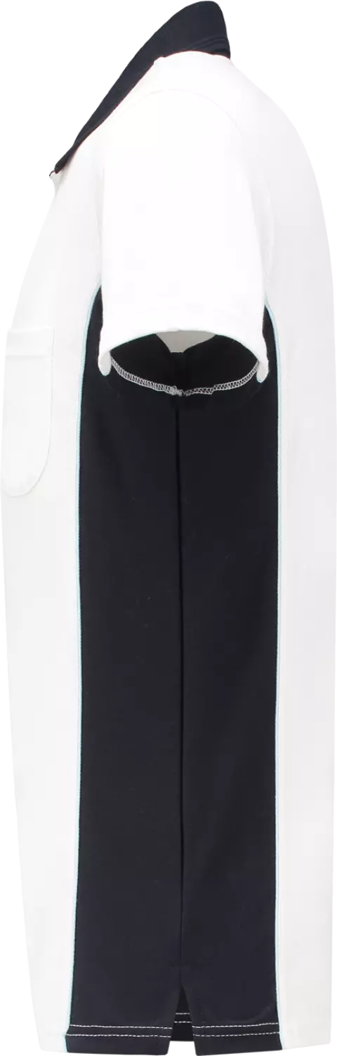 Workman 1401 Poloshirt - Wit / Navy - S thumbnail 3