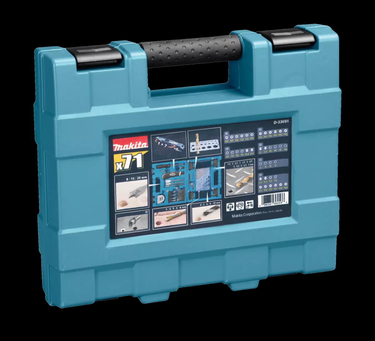 Makita D-33691 71 Delige Boor- En Schroefset thumbnail 3