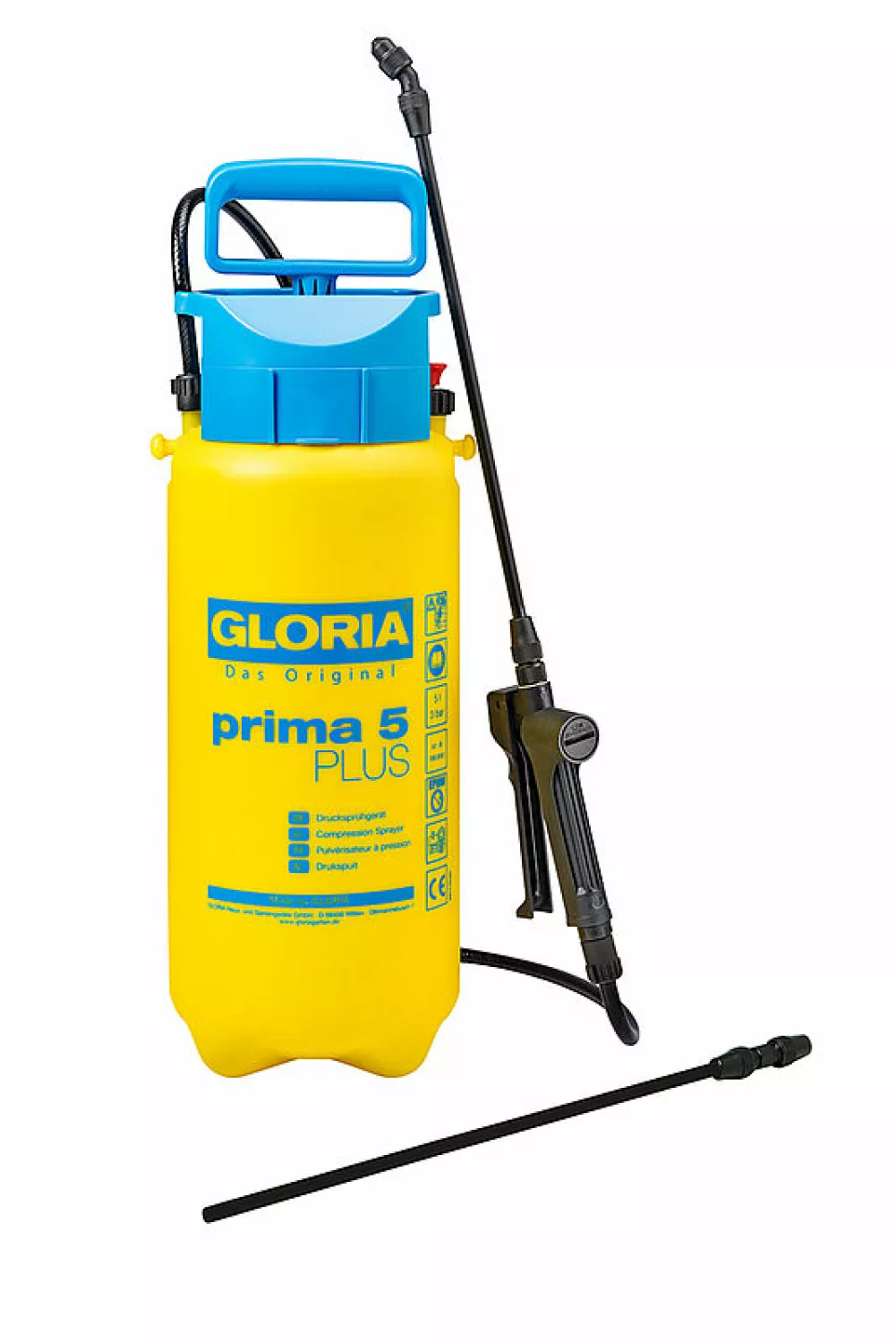 Gloria Prima 5 Plus Drukspuit - Zuurbestendig - 5L